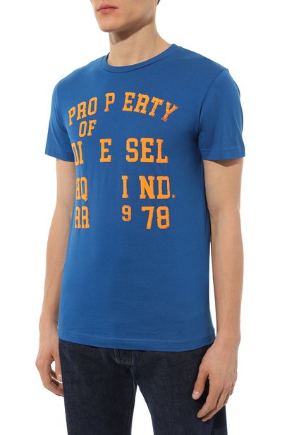 Хлопковая футболка DIESEL, арт. A08689/0GRAI, фото 3