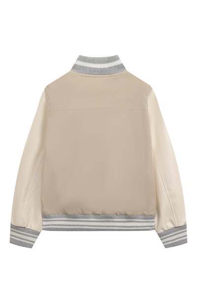 Бомбер ELEVENTY бежевого цвета по цене 42050 руб., арт. EU2P97/B0072/6-10, фото 2 Бомбер ELEVENTY, арт. EU2P97/B0072/6-10, фото 2