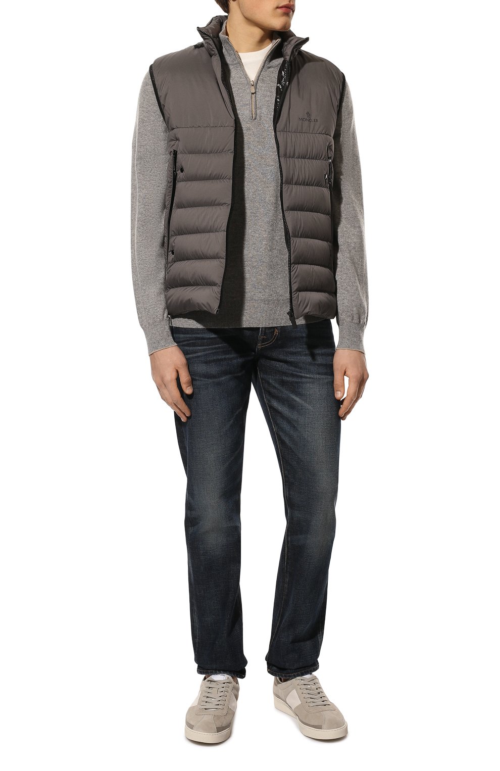 Замшевые кеды TOM FORD светло-серого цвета по цене 86200 руб., арт. J1261T-LCL046, фото 2 Замшевые кеды TOM FORD, арт. J1261T-LCL046, фото 2