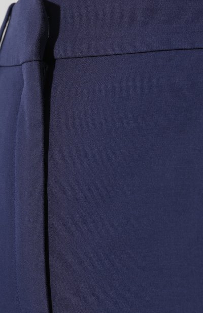 Брюки из смеси шерсти и шелка VALENTINO синего цвета по цене 134000 руб., арт. RB3RB2X04FM, фото 5 Брюки из смеси шерсти и шелка VALENTINO, арт. RB3RB2X04FM, фото 5