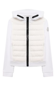 Детская пуховая куртка MONCLER белого цвета, арт. G1-954-8G507-10-809DK/4-6A | Фото 1 (Кросс-КТ: Зима; Девочки Кросс-КТ: Пуховик-верхняя одежда; Рукава: Длинные; Региональные ограничения белый список (Axapta Mercury): RU; Материал сплава: Проставлено; Материал внешний: Хлопок; Драгоценные камни: Проставлено; Материал утеплителя: Пух и перо; Материал подклада: Хлопок; Ростовка одежда: 5 лет | 110 см, 6 лет | 116 см)