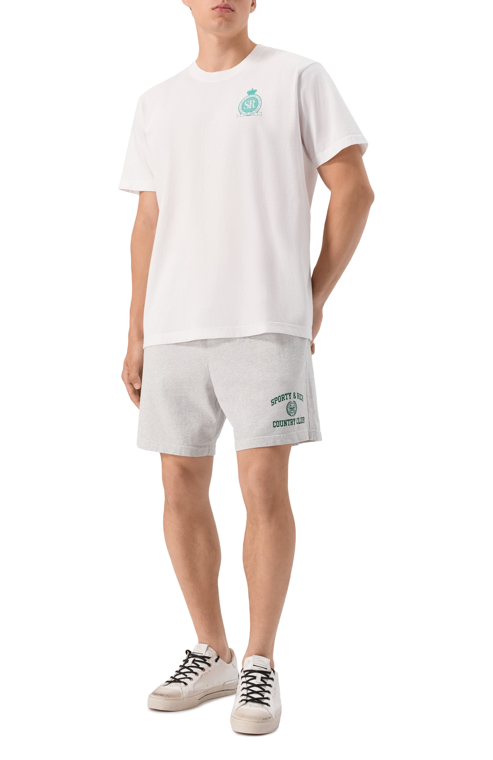 Хлопковая футболка SPORTY AND RICH, арт. T0043620219WH01, фото 2