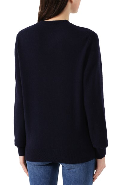 Шерстяной пуловер ACNE STUDIOS темно-синего цвета по цене 39050 руб., арт. C60016/W, фото 4 Шерстяной пуловер ACNE STUDIOS, арт. C60016/W, фото 4