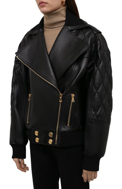 Кожаная куртка BALMAIN, арт. WF1TD020/L158, фото 3