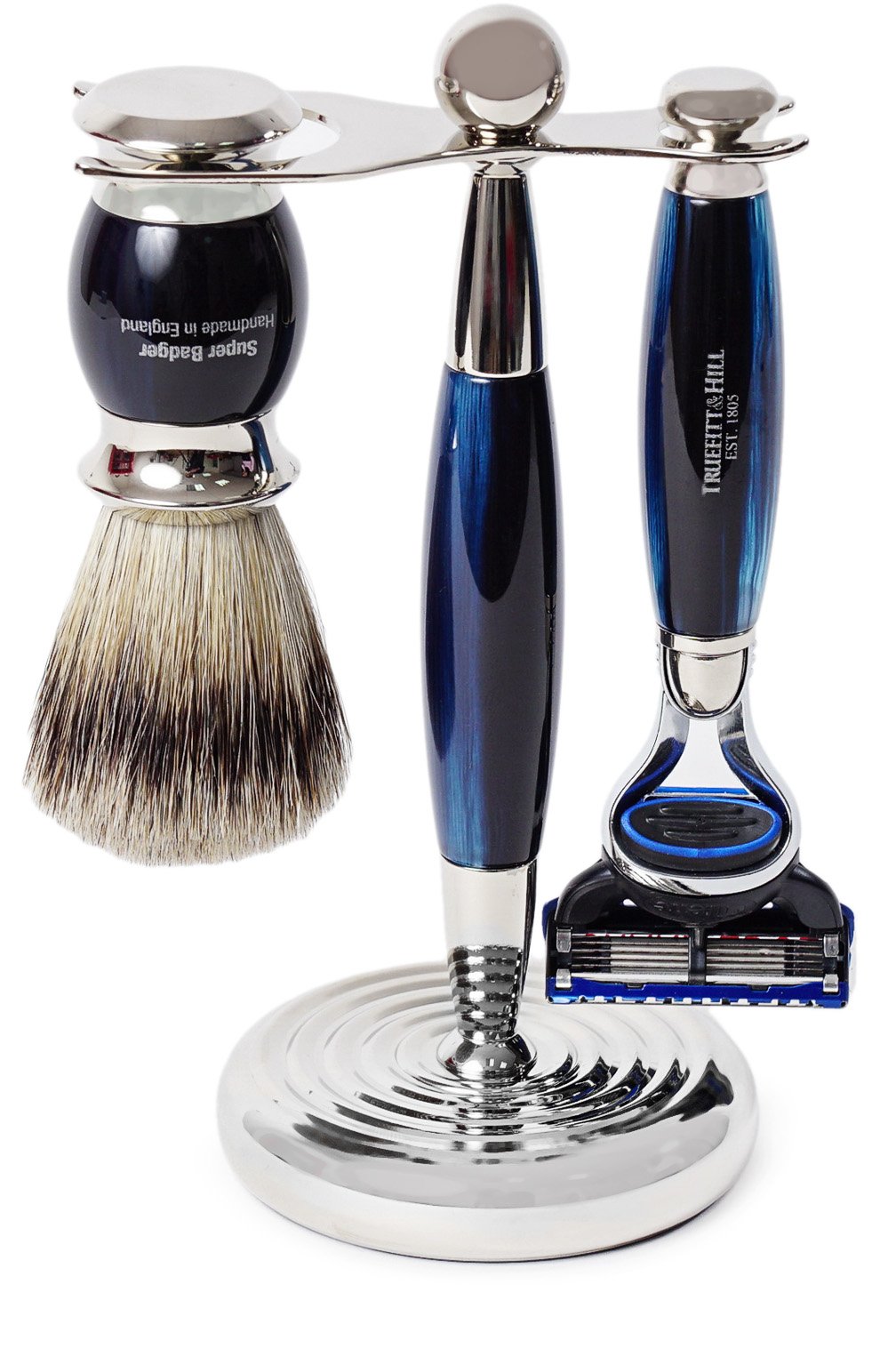 Кисть для бритья и станок с лезвием fusion TRUEFITT AND HILL, арт. 351, фото 1