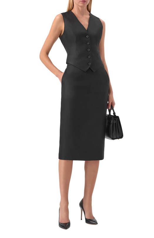 Шелковая юбка MVST M25.1PW.S002/ZEGNA Чёрный  M25.1PW.S002/ZEGNA Фото 2