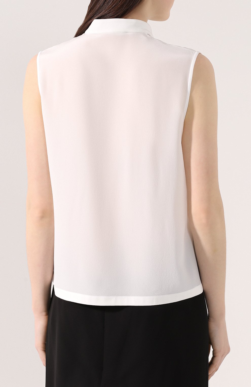 Шелковый топ GIVENCHY белого цвета по цене 92350 руб., арт. BW60GA12EH, фото 4 Шелковый топ GIVENCHY, арт. BW60GA12EH, фото 4