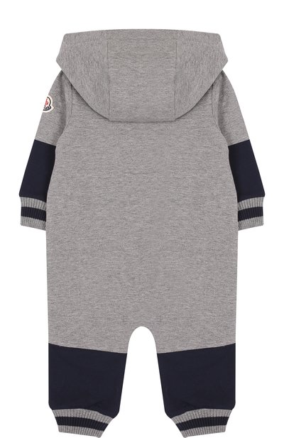 Хлопковый комбинезон на молнии с капюшоном MONCLER ENFANT, арт. D2-951-85071-05-80996, фото 2