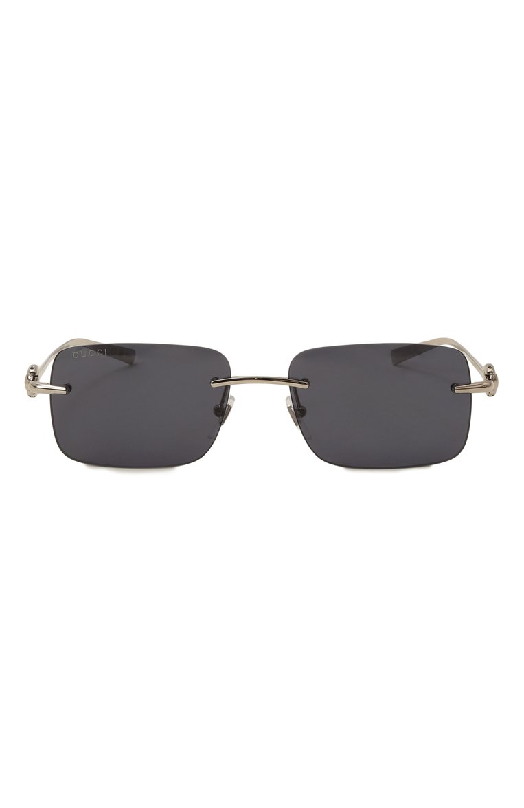 Женские солнцезащитные очки GUCCI черного цвета, арт. GG1703S 003 | Фото 3 (Региональные ограничения белый список (Axapta Mercury): Не проставлено; Нос: Не проставлено; Материал: Металл; Тип очков: С/з; Очки форма: Прямоугольные, Безоправные; Оптика Гендер: оптика-женское)