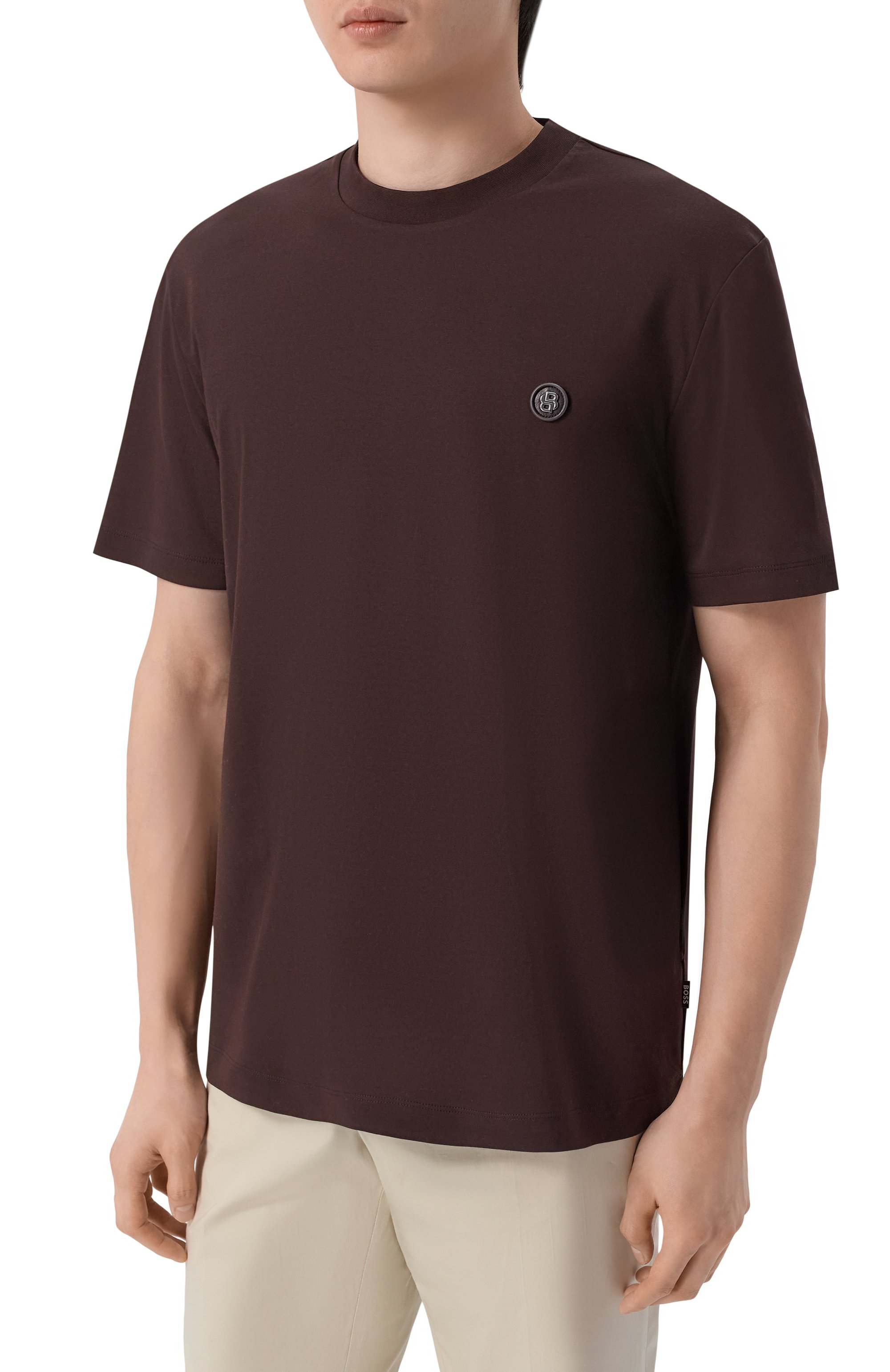 Хлопковая футболка BOSS, арт. 50555844, фото 3