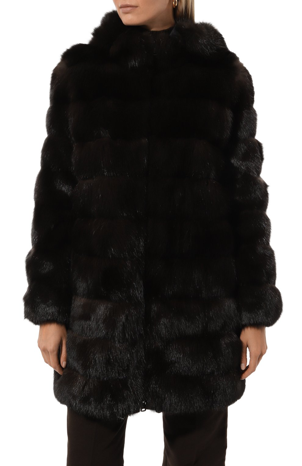 Двусторонняя шуба из соболя MANZONI24, арт. 24M551-ZNY, фото 3