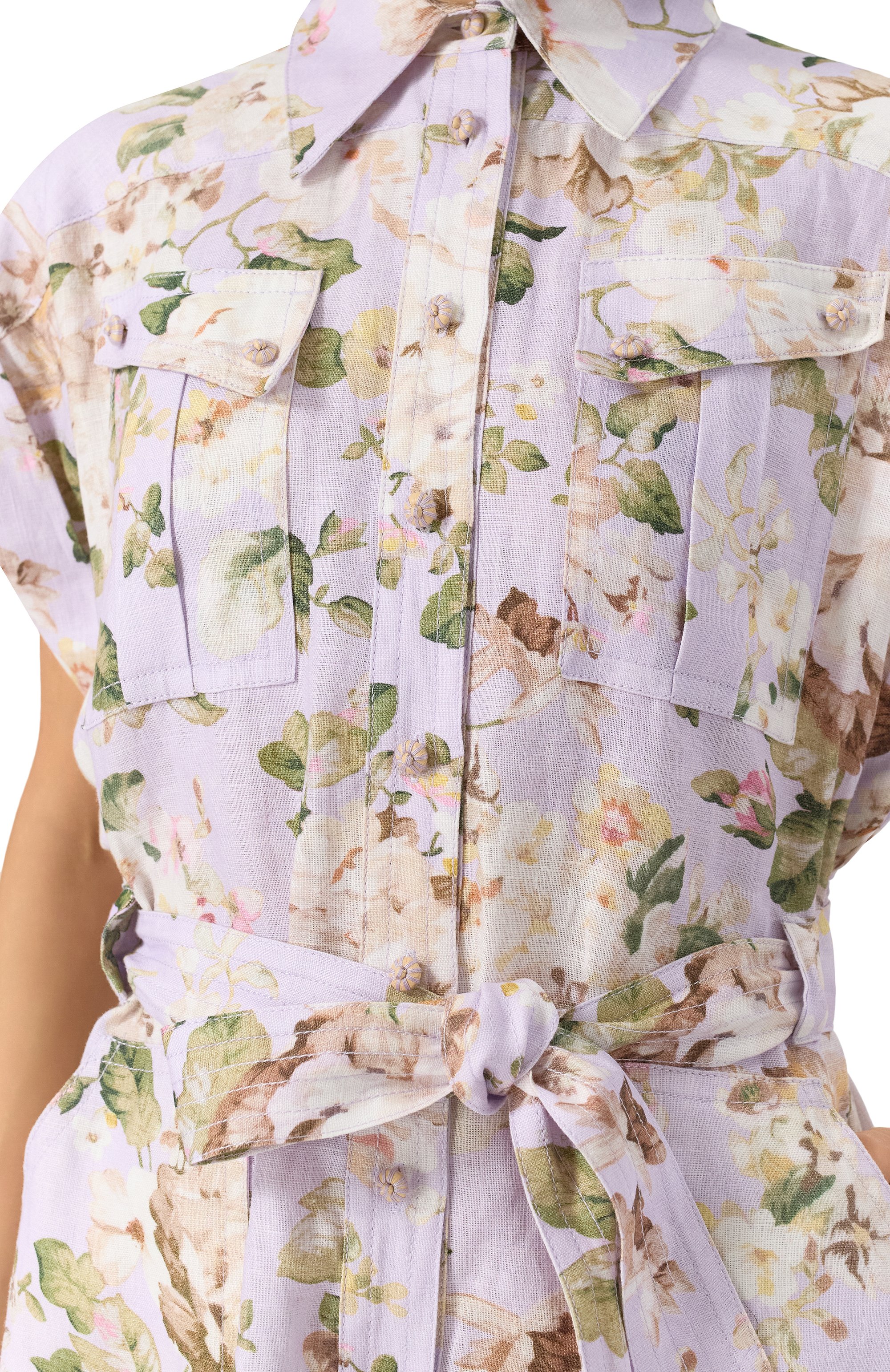 Льняной комбинезон ZIMMERMANN, арт. 3112YRS252, фото 5