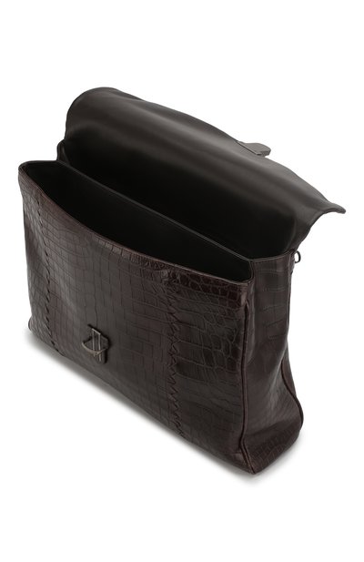 Портфель из кожи крокодила BOTTEGA VENETA, арт. 113095/V4250/CNIL, фото 4