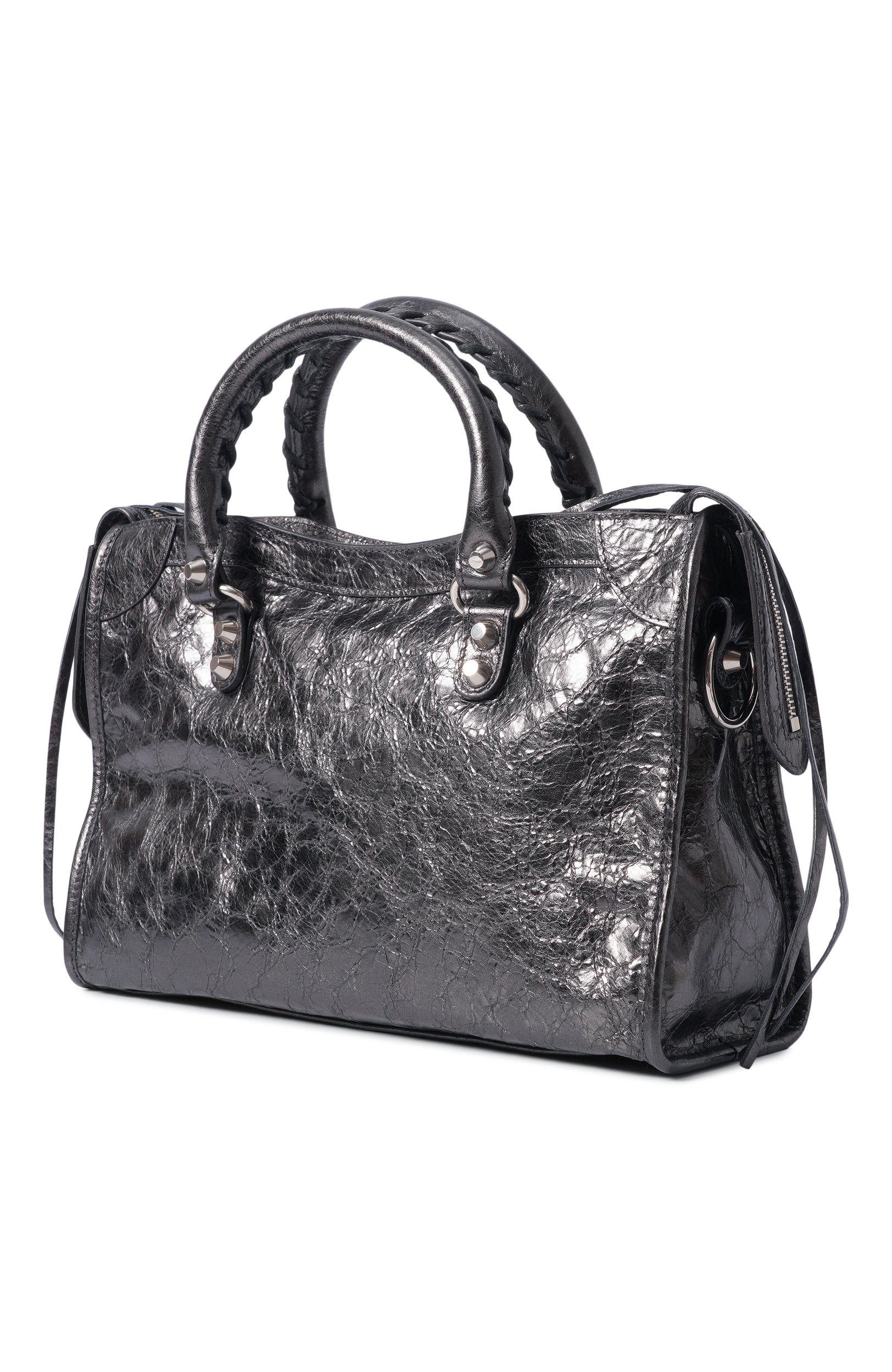 Сумка le city small BALENCIAGA темно-серого цвета по цене 357500 руб., арт. 865762/2AB4V, фото 4 Сумка le city small BALENCIAGA, арт. 865762/2AB4V, фото 4