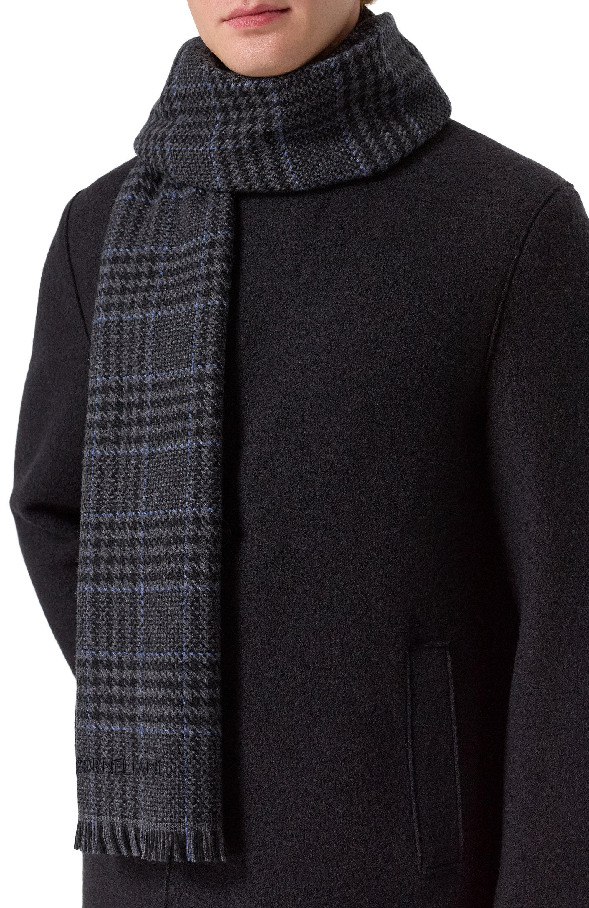 Шерстяной шарф CORNELIANI, арт. 26B354-2629016, фото 2