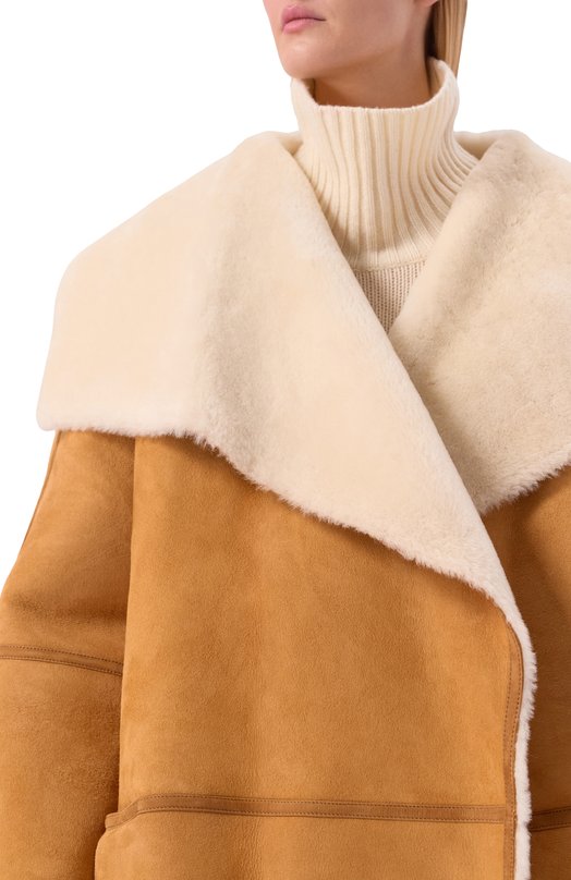 Дубленка из овчины TOTEME 254-WR00260-LE0169 Коричневый  254-WR00260-LE0169 Фото 5