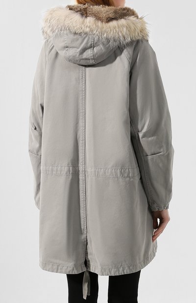Парка с меховой подкладкой LEMPELIUS серого цвета по цене 174500 руб., арт. 6000/279RC, фото 4 Парка с меховой подкладкой LEMPELIUS, арт. 6000/279RC, фото 4