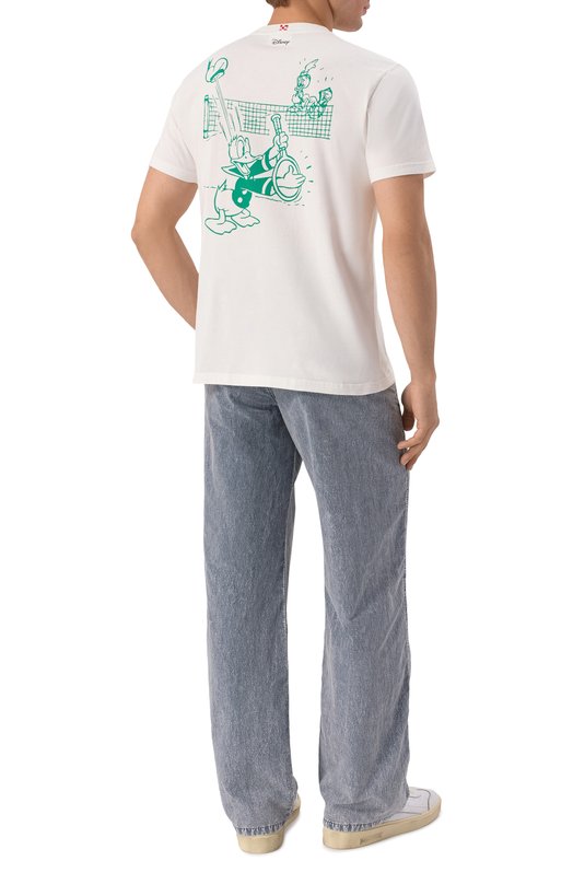 Хлопковая футболка MC2 Saint Barth STBM TSHIRT MAN/00036H Белый  STBM TSHIRT MAN/00036H Фото 2