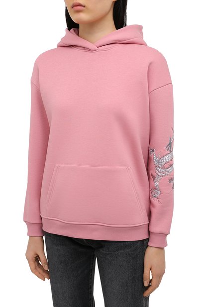 Хлопковое худи SEVEN LAB, арт. HW20-dragon EM dark pink, фото 3
