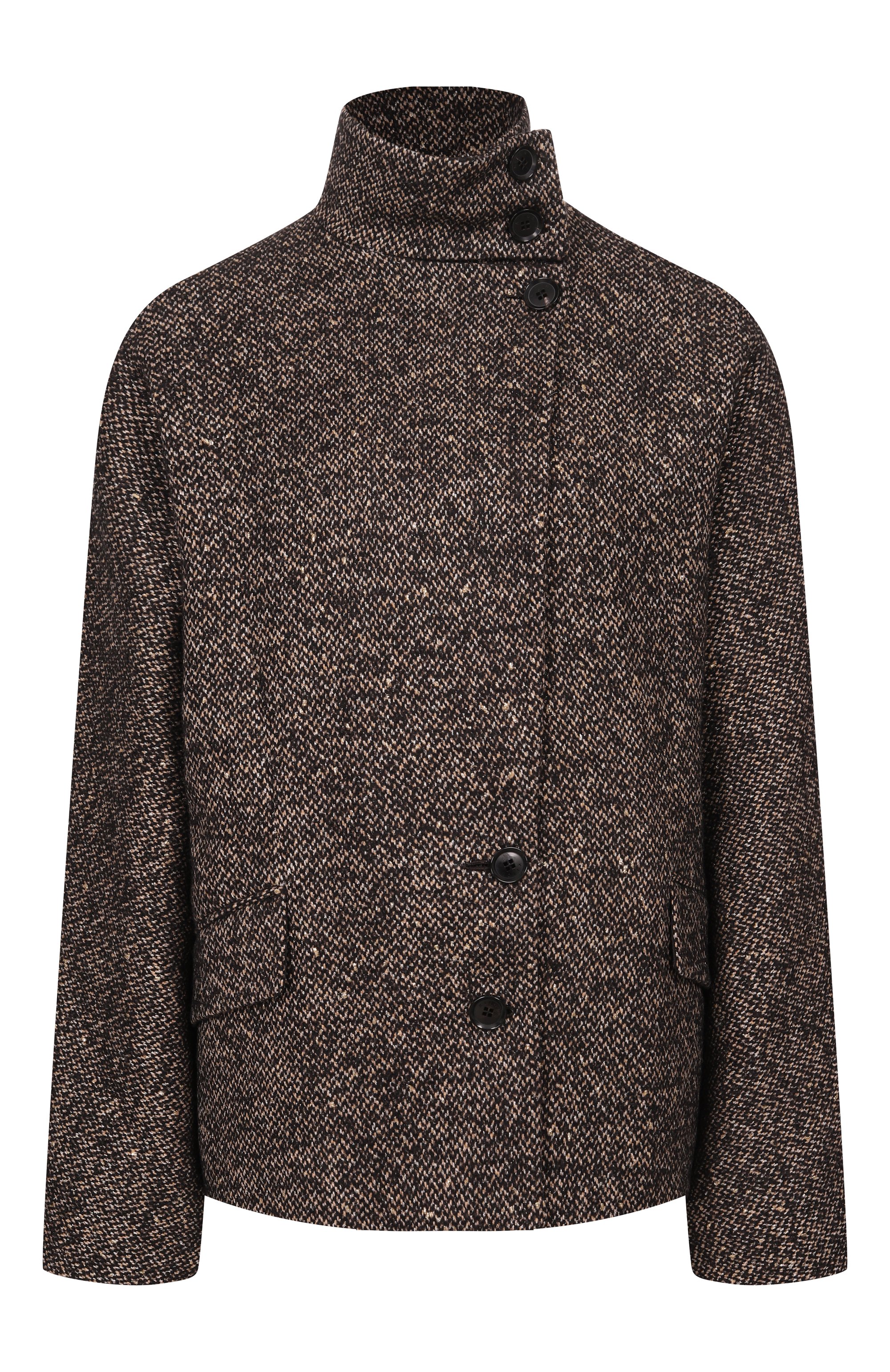Полупальто из шерсти и вискозы KITON, арт. D62507K0513I, фото 1