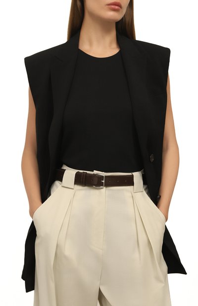 Кожаный ремень SASHAVERSE, арт. BELT1/BLACKGLOSS, фото 2