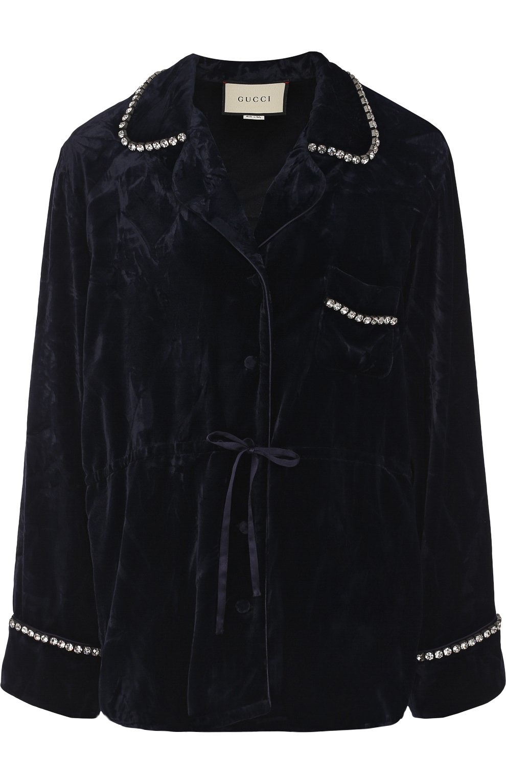 Приталенный бархатный жакет GUCCI, арт. 493595/ZIV02, фото 1