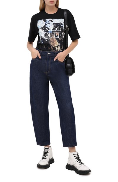 Хлопк овая футболка ALEXANDER MCQUEEN, арт. 634192/QZABY, фото 2