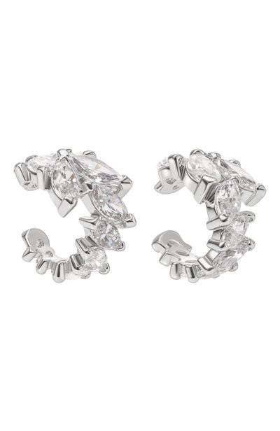 Комплект из двух каффов mesmera SWAROVSKI серебряного цвета по цене 21400 руб., арт. 5747998, фото 3 Комплект из двух каффов mesmera SWAROVSKI, арт. 5747998, фото 3