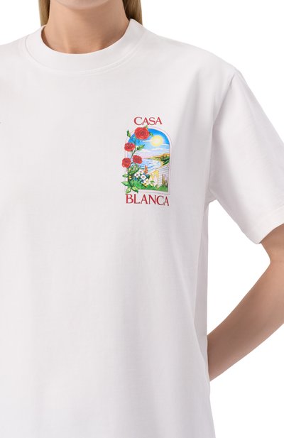 Хлопковая футболка CASABLANCA, арт. WS25-JTS-046-02, фото 5