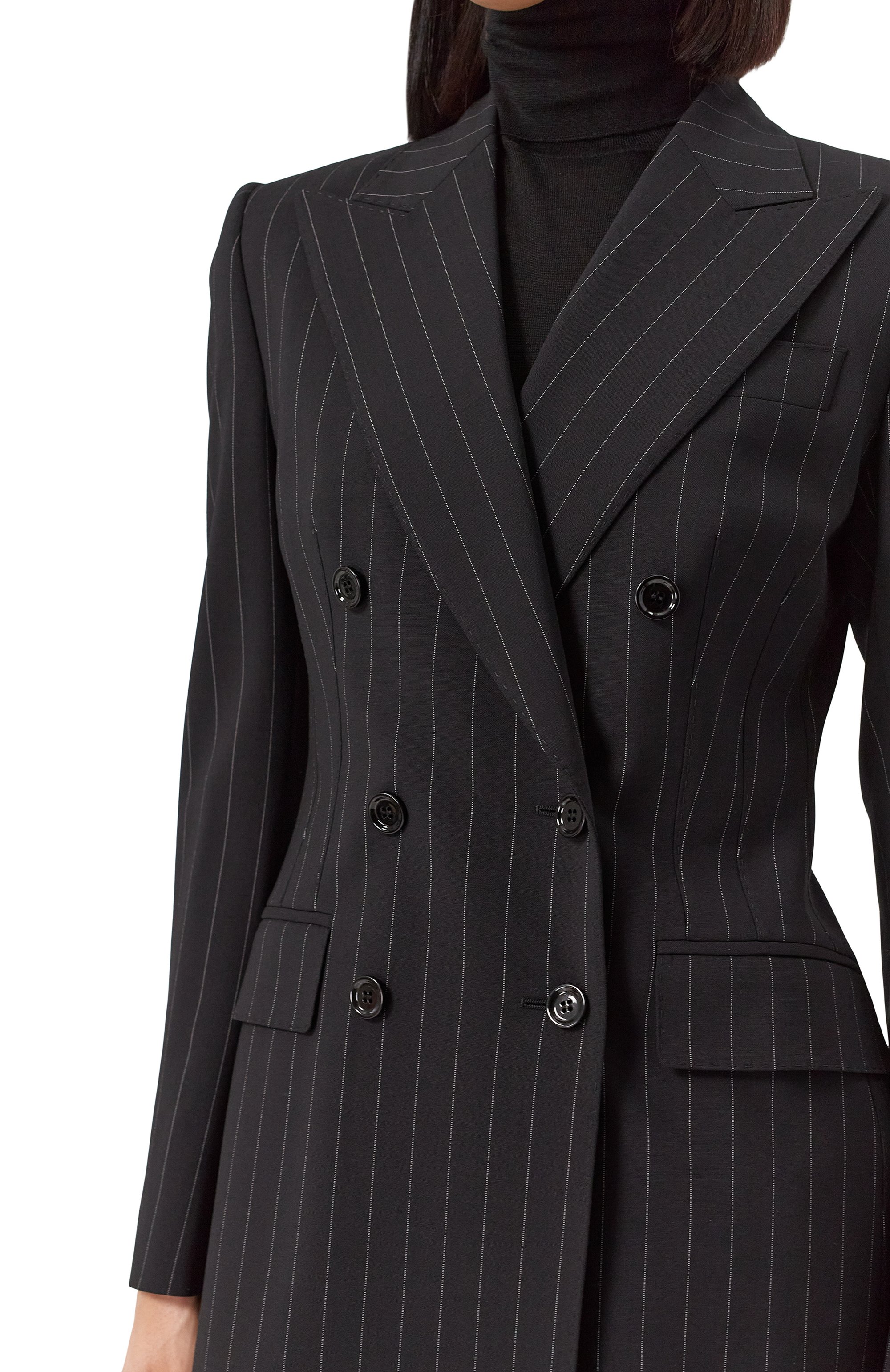 Шерстяной жакет DOLCE & GABBANA черного цвета по цене 319500 руб., арт. F29BIT/FRBDK, фото 5 Шерстяной жакет DOLCE & GABBANA, арт. F29BIT/FRBDK, фото 5