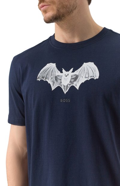 Хлопковая футболка BOSS ORANGE, арт. 50534924, фото 5