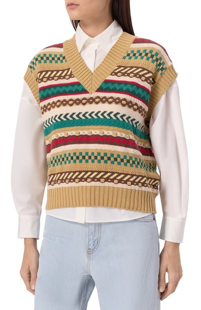 Хл�опковый жилет WEEKEND MAX MARA, арт. VICIN0, фото 3