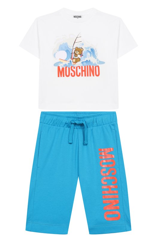 Комплект из футболки и шорт Moschino 12000₽