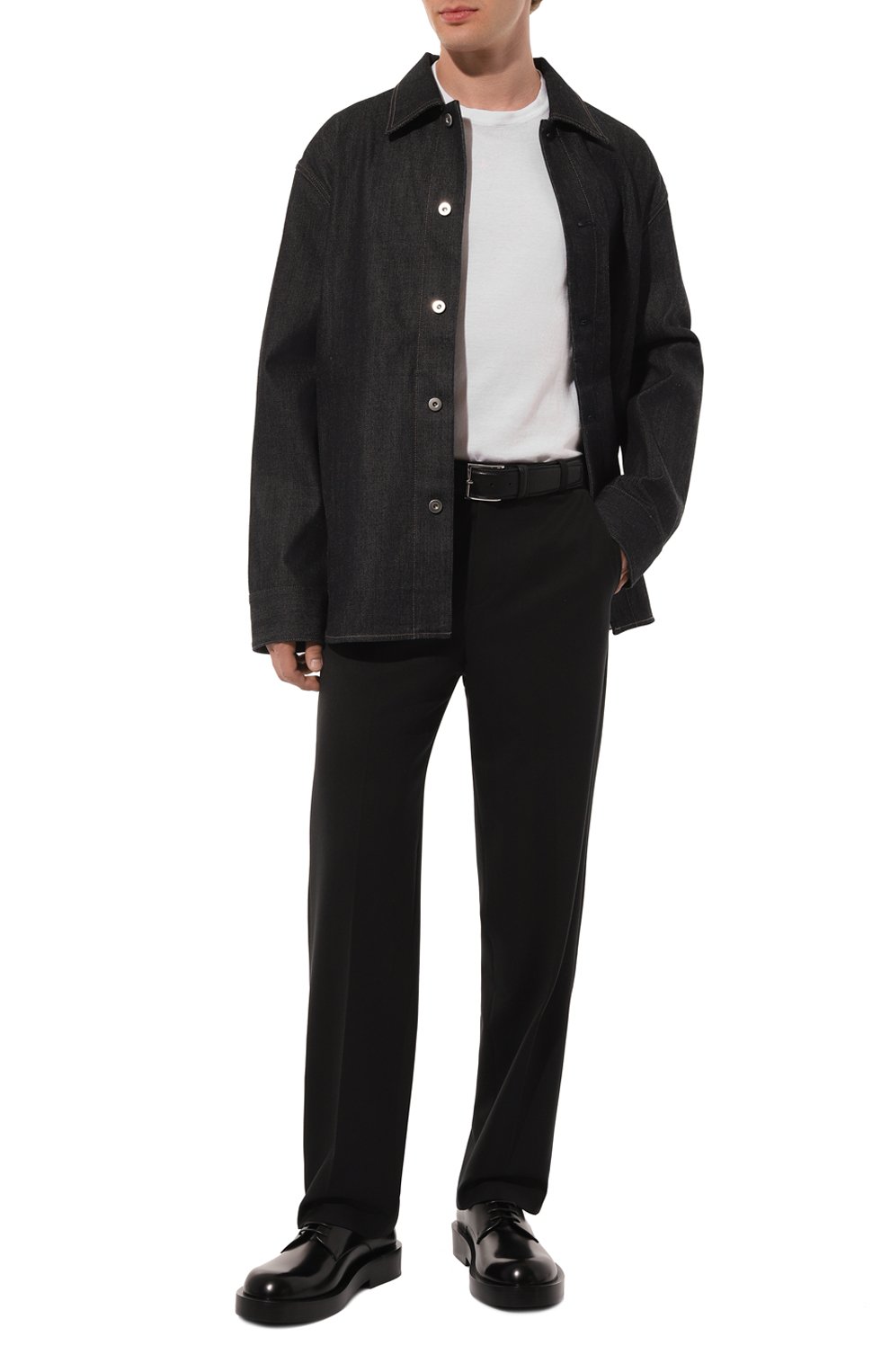 Шерстяные брюки WHO_AM черного цвета по цене 26900 руб., арт. MP4-SVO243-BLK, фото 2 Шерстяные брюки WHO_AM, арт. MP4-SVO243-BLK, фото 2