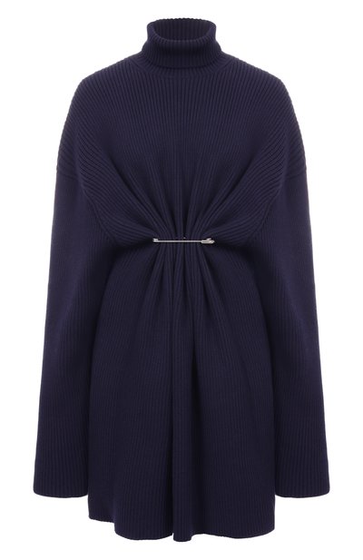 Женское платье из хлопка и шерсти BALENCIAGA, арт. 850028/T1759