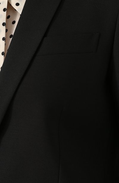 Однотонный жакет из смеси шерсти и шелка VALENTINO, арт. QB2CE1843AR, фото 5