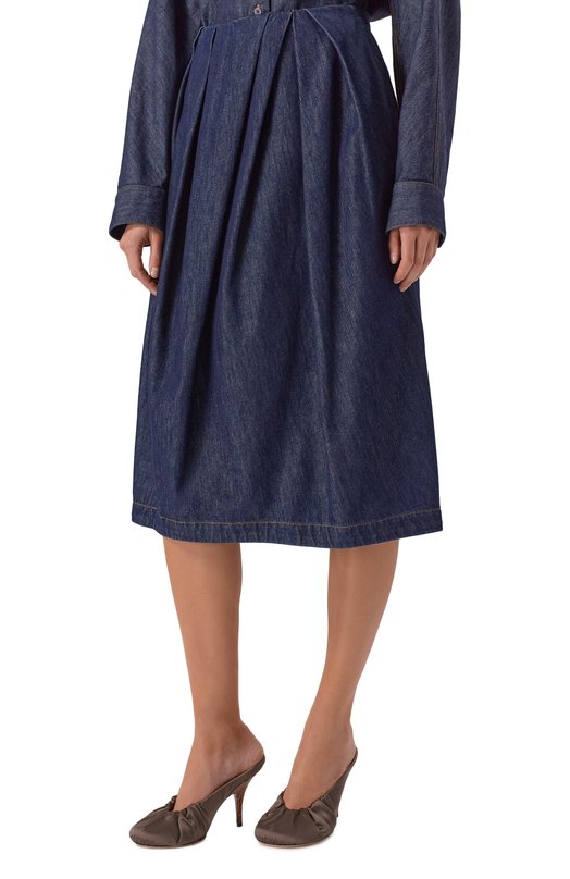 Джинсовая юбка Dries Van Noten 130863/3385 Синий  130863/3385 Фото 3