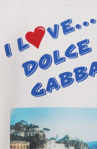 Хлопковая футболка DOLCE & GABBANA, арт. L4JTJD/G7PWD_001, фото 3