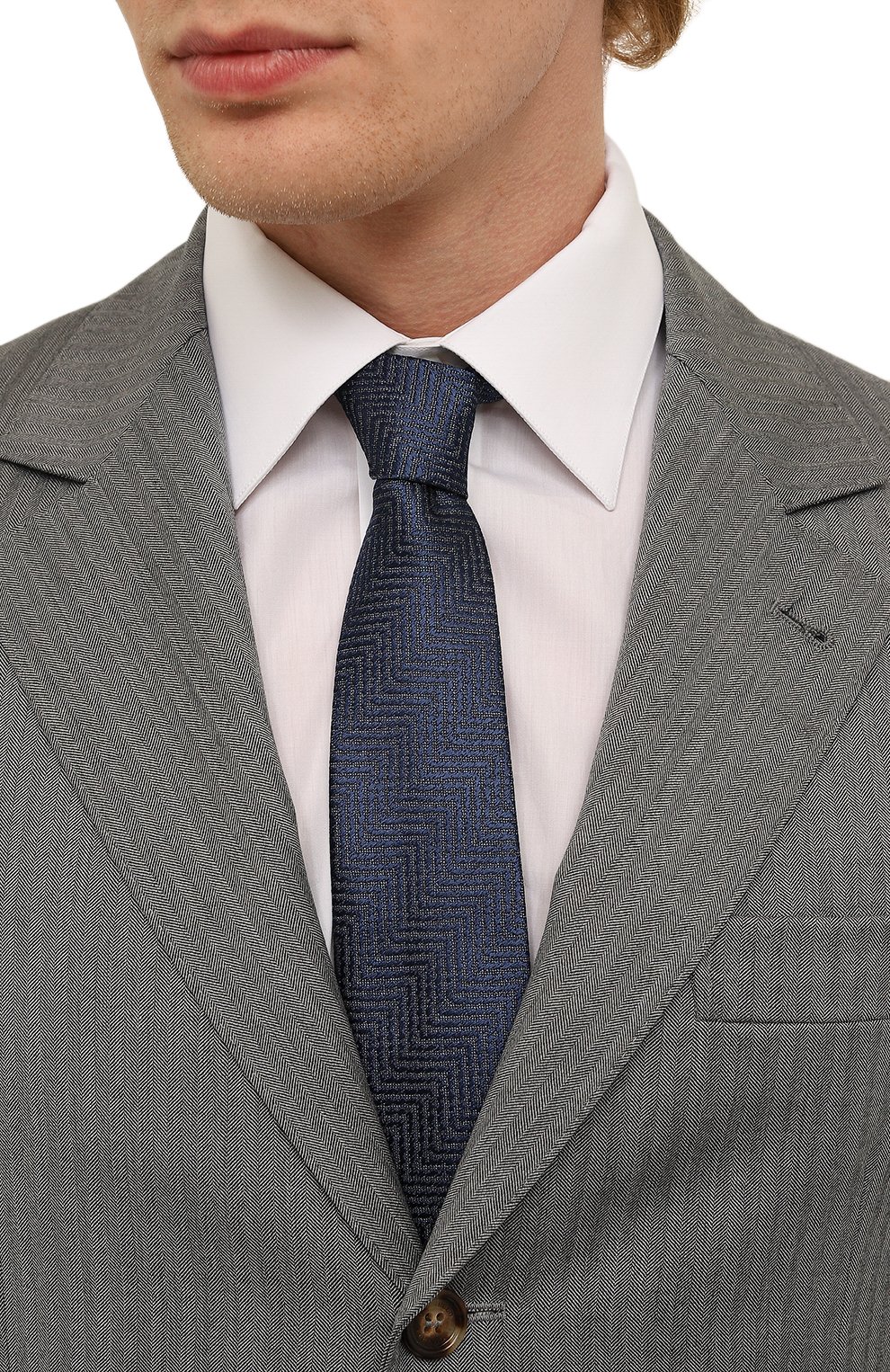 Шелковый галстук CANALI, арт. 18/HJ03770, фото 2