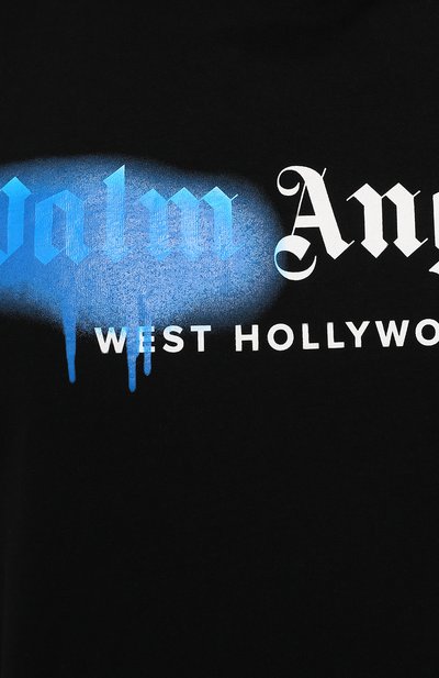 Хлопковая футболка PALM ANGELS, арт. PMAA001S21JER0321069, фото 5