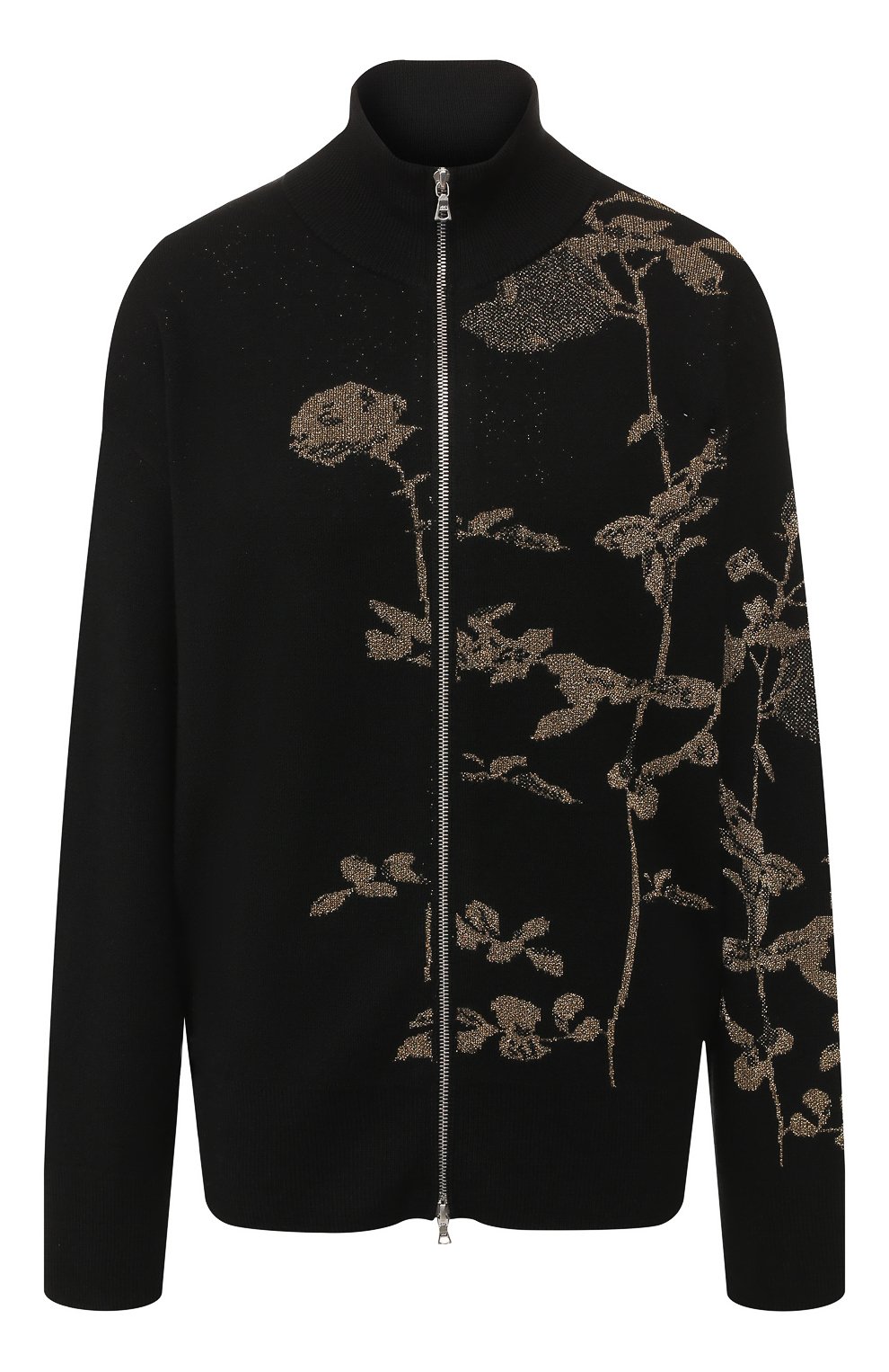 Шерстяной кардиган DRIES VAN NOTEN черного цвета по цене 57900 руб., арт. 192-11215-8726, фото 1 Шерстяной кардиган DRIES VAN NOTEN, арт. 192-11215-8726, фото 1