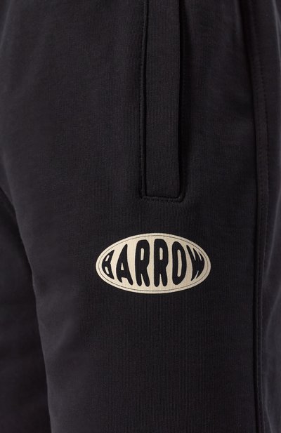 Хлопковые шорты BARROW черного цвета по цене 18350 руб., арт. S5BWMABE064, фото 5 Хлопковые шорты BARROW, арт. S5BWMABE064, фото 5