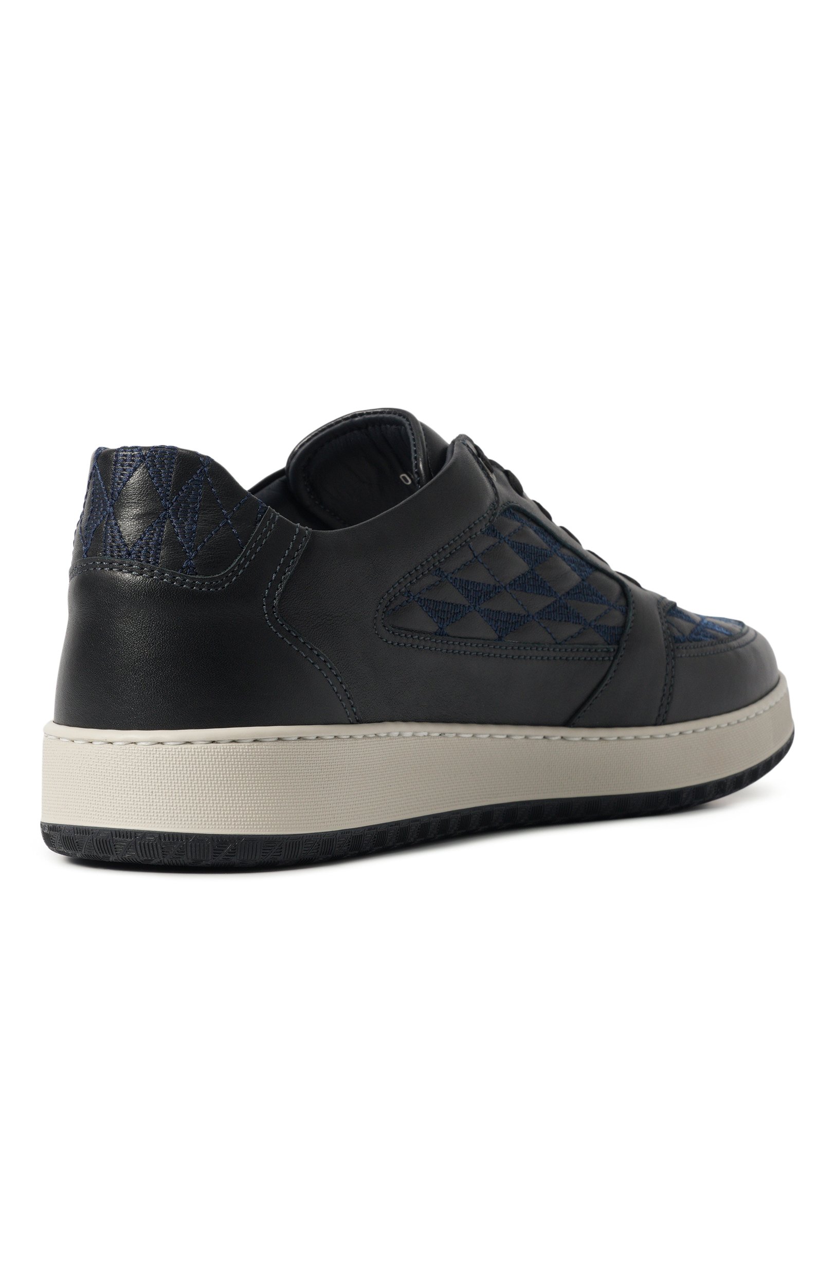 Кожаные кеды quilted check ZILLI, арт. H0348AM1015VYAZ04, фото 4