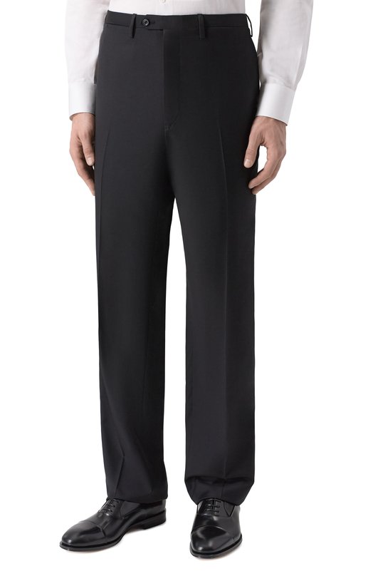 Шерстяные брюки Kiton UA81K0127021_2 Чёрный  UA81K0127021_2 Фото 3