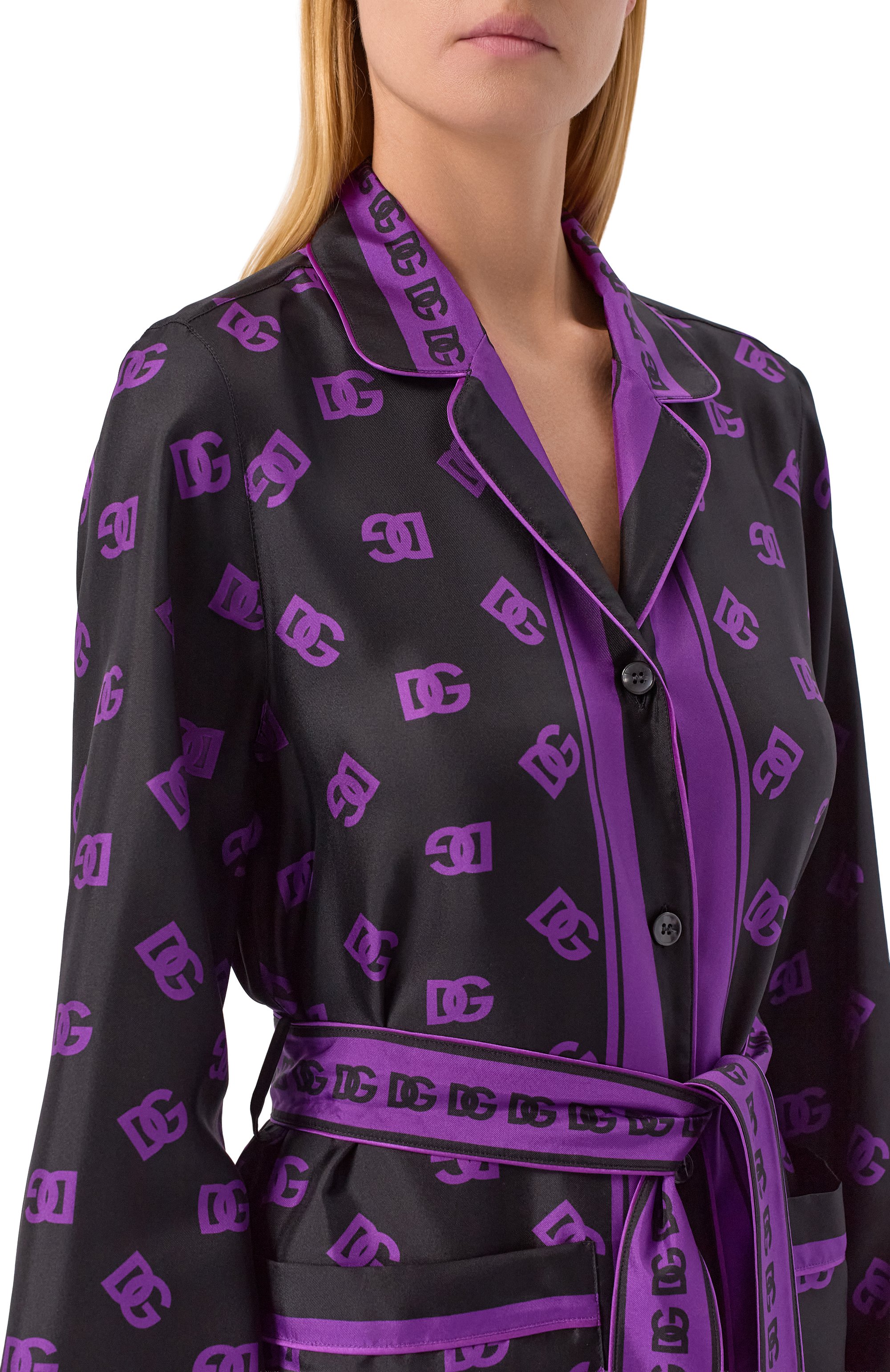 Шелковая блузка DOLCE & GABBANA, арт. F5I89T/HI1Z7, фото 5