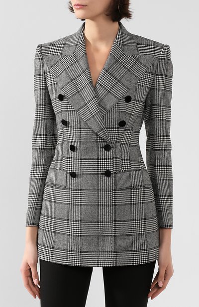 Жакет DOLCE & GABBANA серого цвета по цене 299500 руб., арт. F29CRT/FQRBP, фото 3 Жакет DOLCE & GABBANA, арт. F29CRT/FQRBP, фото 3