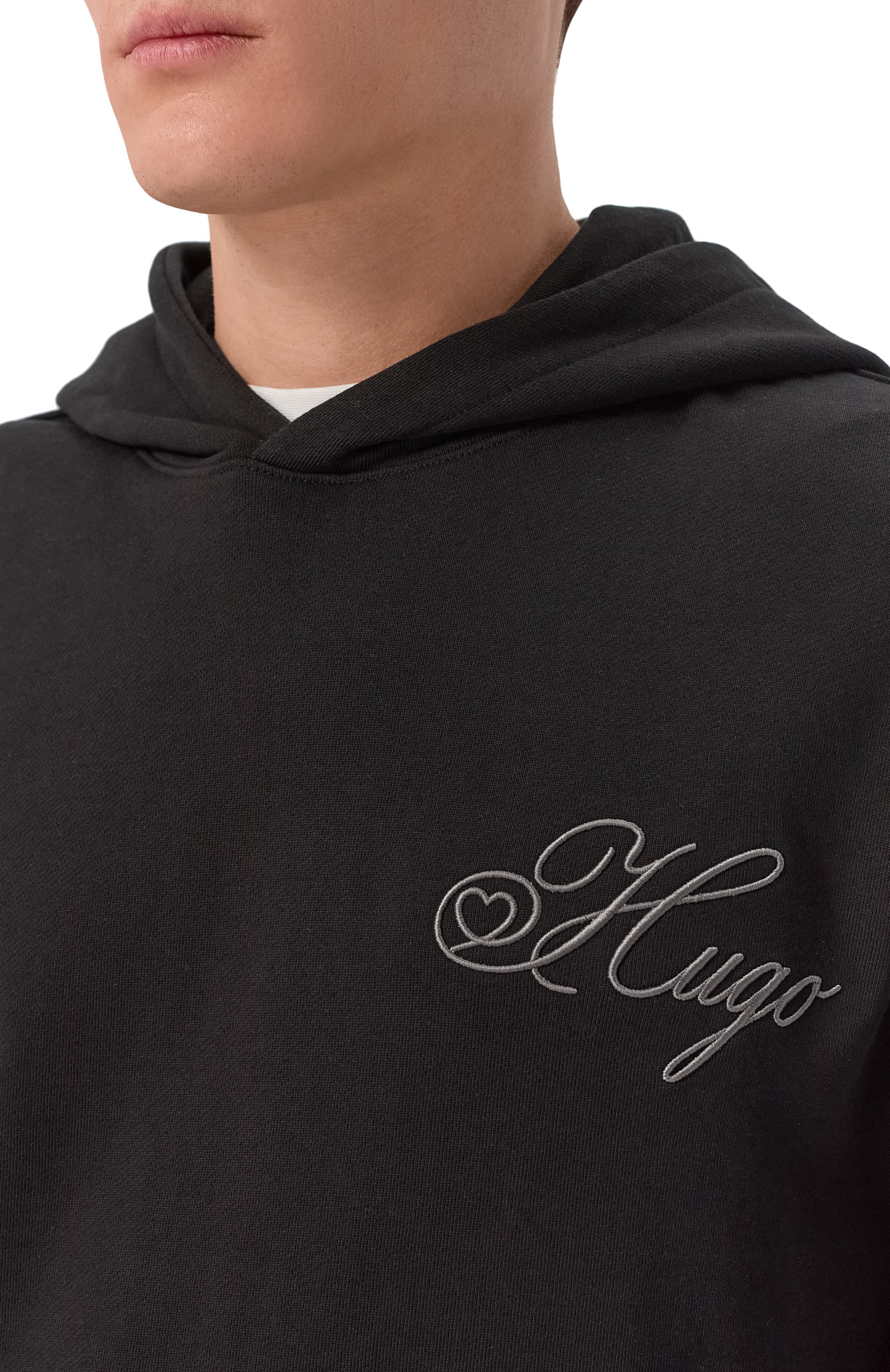 Хлопковое худи HUGO, арт. 50557085, фото 5