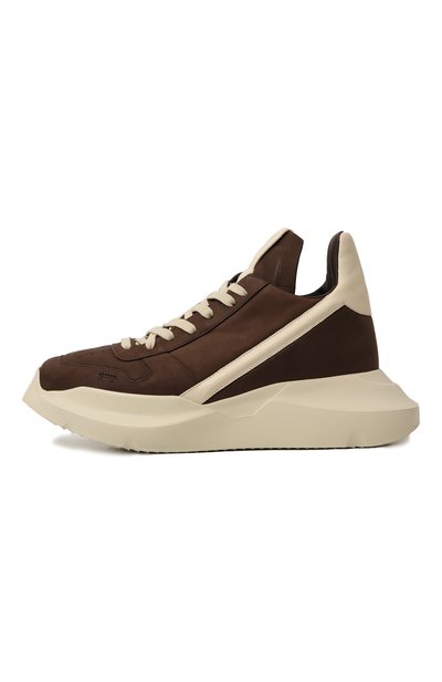 Кроссовки geth runner из нубука RICK OWENS, арт. RR02C7814, фото 4