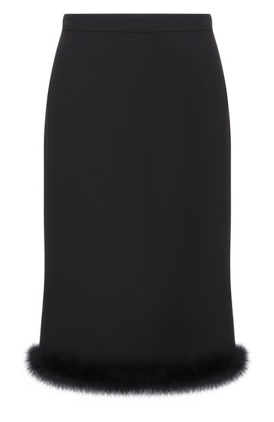 Женская юбка из шерсти и шелка VALENTINO, арт. 8B3RAEJ1/1CF