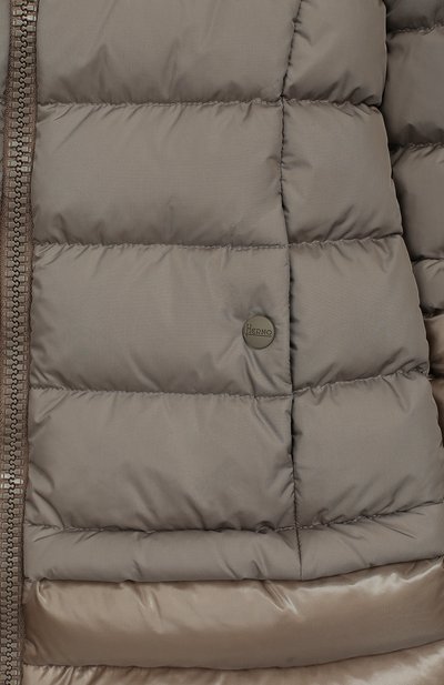 Пуховая куртка с меховой отделкой на капюшоне HERNO, арт. PI0043G/12004/10A-14A, фото 3